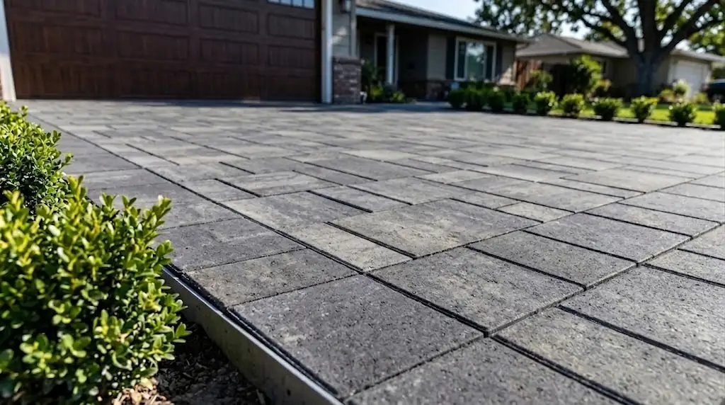 paver driveway installation in modesto, ca